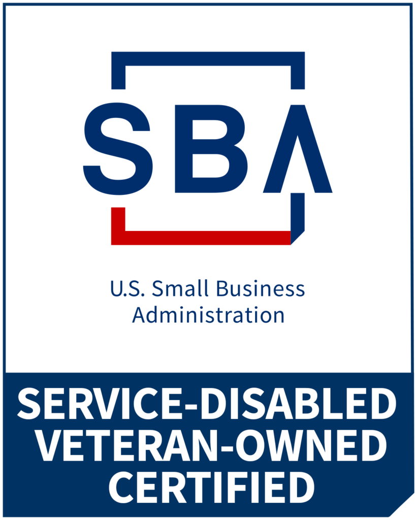 US Small Business Administration Service-Disabled Veteran-Owned Certified seal